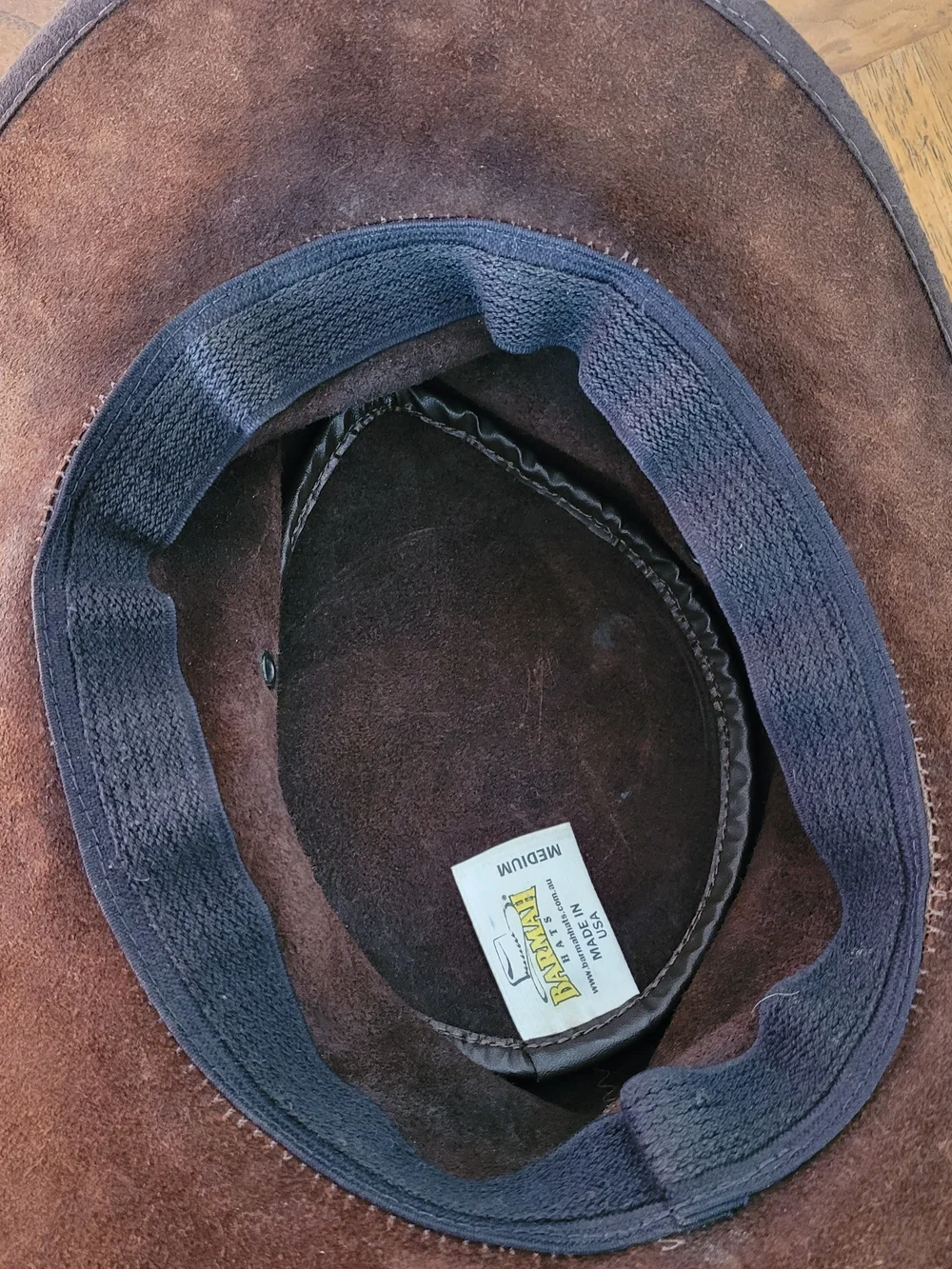 Barmah Brown Suede Outback Hat sz M